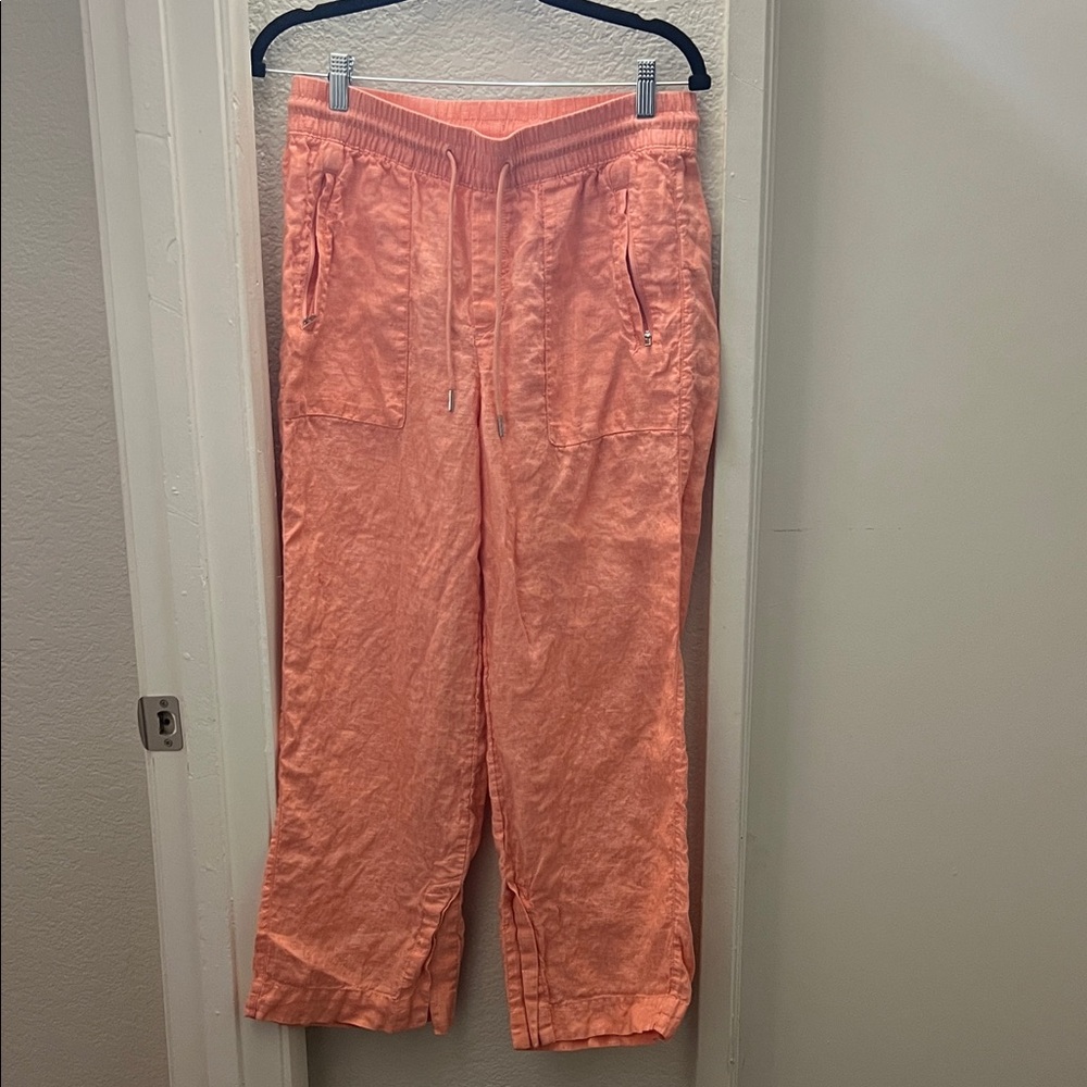 Athleta Women's Coral Wide Leg Linen Pants